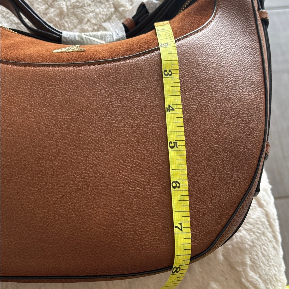 Brown Original Leather Shoulder Bag - Brand new custom made. - Picture 8 of 9